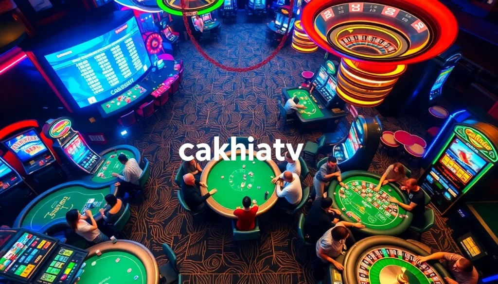 Cakhiatv players enjoying a thrilling casino experience at vibrant gaming tables.